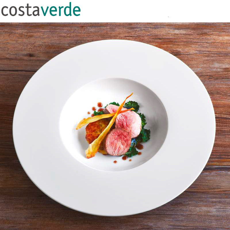 29 Cm Costa Verde Saturno Piatto Fondo In Porcellana Set 12 Pz