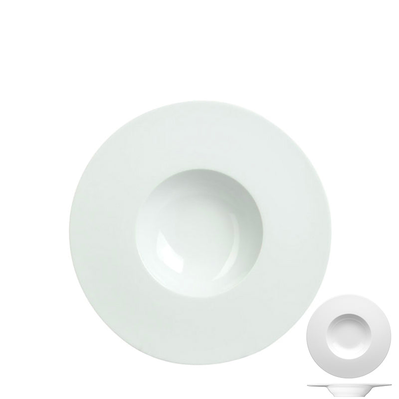 25 Cm Costa Verde Saturno Piatto Fondo In Porcellana Set 4 Pz