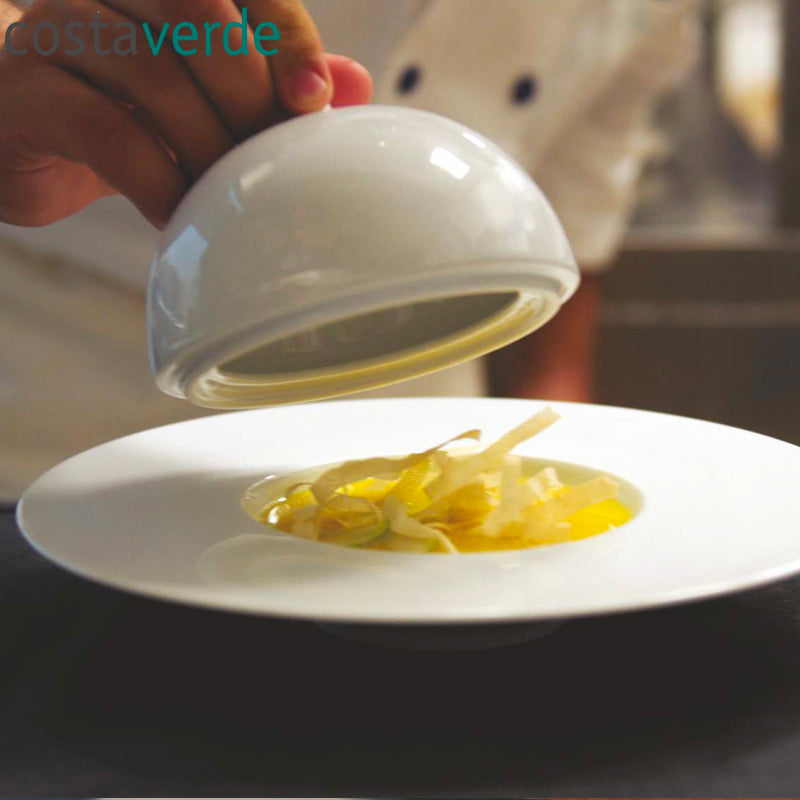 13 Cm Costa Verde Saturno Cloche In Porcellana Set 4 Pz