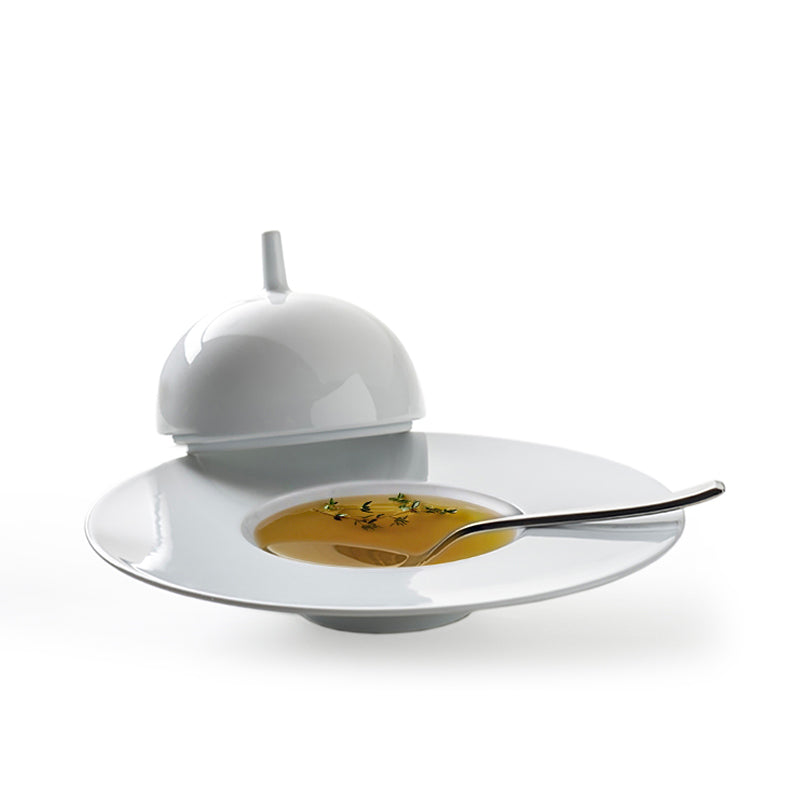 25 Cm Costa Verde Saturno Piatto Fondo In Porcellana Set 4 Pz