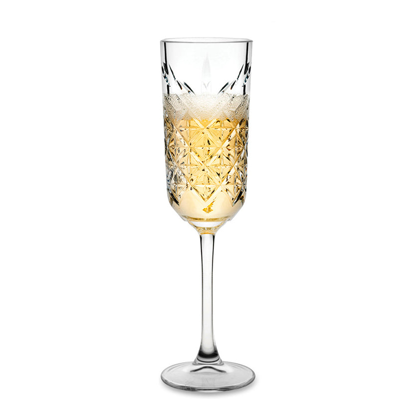 17 5 Cl Pasabahce Timeless Calice Flute In Vetro Temperato Set 12 Pezzi