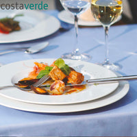 29 Cm Costa Verde Saturno Piatto Piano In Porcellana Set 12 Pz