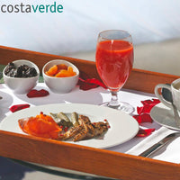 17 Cm Costa Verde Saturno Piatto Piano In Porcellana Set 12 Pz