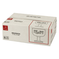 28 Cl Bormioli Rocco Graphica Coppa Dessert In Vetro Temperato Set 6 Pezzi