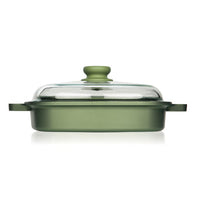 26X26 Cm Risoli Dr Green Stone Extra Induction Bistecchiera Vapor Grill Antiaderente In Alluminio Con Coperchio