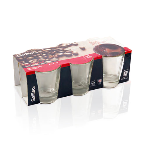 9 0 Cl Galileo Espressino Bicchierino Caffe In Vetro Set 6 Pezzi