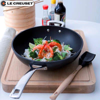 Le Creuset Les Forgees Wok Antiaderente In Alluminio Con Manico