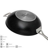 Le Creuset Les Forgees Wok Antiaderente In Alluminio Con Manico