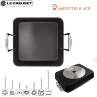 26X26 Cm Le Creuset Les Forgees Teglia Quadrata In Alluminio Antiaderente