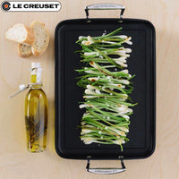 35X25 Cm Le Creuset Les Forgees Bistecchiera Rettangolare In Alluminio Antiaderente