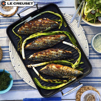 35X25 Cm Le Creuset Les Forgees Bistecchiera Rettangolare In Alluminio Antiaderente