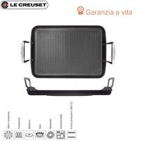 35X25 Cm Le Creuset Les Forgees Bistecchiera Rettangolare In Alluminio Antiaderente