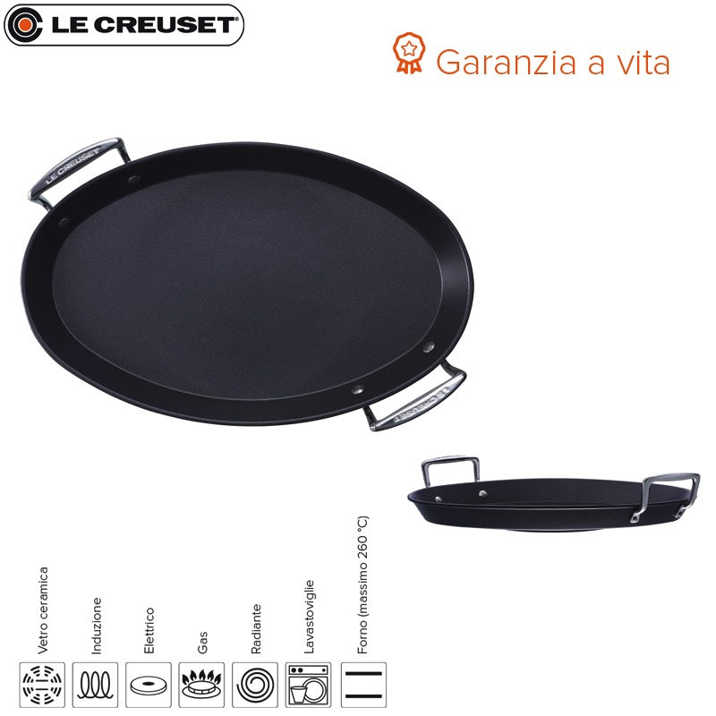 40X25 5 Cm Le Creuset Les Forgees Pesciera Ovale In Alluminio Antiaderente