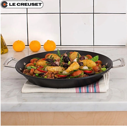 32 Cm Le Creuset Les Forgees Paellera Rotonda In Alluminio Antiaderente