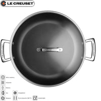 Le Creuset Les Forgees Tegame Basso Antiaderente In Alluminio Con Coperchio