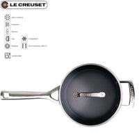 Le Creuset Les Forgees Casseruola Con Manico Antiaderente In Alluminio Con Manico E Coperchio