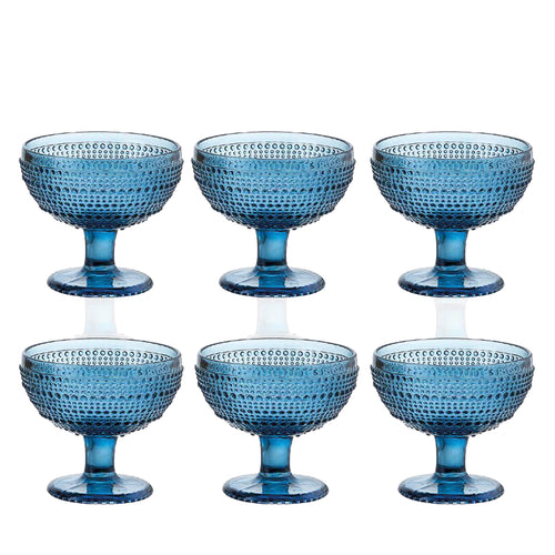 29 Cl Diamante Coppa Dessert In Vetro Set 6 Pezzi