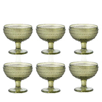 29 Cl Diamante Coppa Dessert In Vetro Set 6 Pezzi