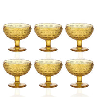 29 Cl Diamante Coppa Dessert In Vetro Set 6 Pezzi