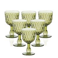 29 Cl Camelot Calice Acqua In Vetro Set 6 Pezzi