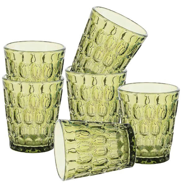 30 Cl Camelot Bicchiere Acqua In Vetro Set 6 Pezzi