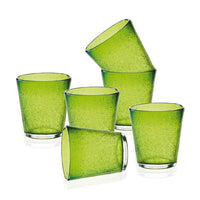 30 Cl Bollicine Bicchiere Acqua In Vetro Set 6 Pezzi