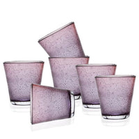 30 Cl Bollicine Bicchiere Acqua In Vetro Set 6 Pezzi