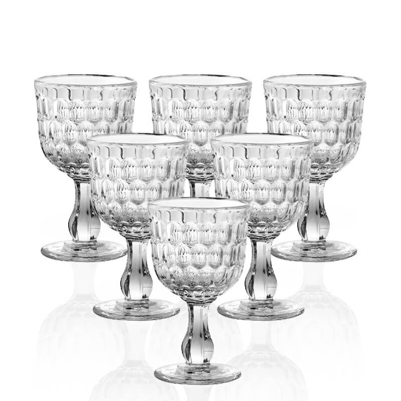 29 Cl Camelot Calice Acqua In Vetro Set 6 Pezzi