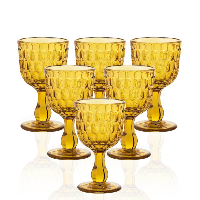 29 Cl Camelot Calice Acqua In Vetro Set 6 Pezzi