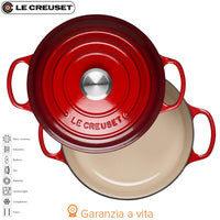 24 Cm Le Creuset Cocotte Evolution Casseruola Rotonda In Ghisa