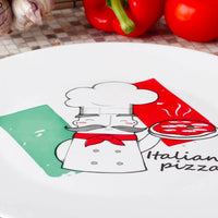 33 Cm Bormioli Rocco Ronda Piatto Pizza In Vetro Opale Temperato Set 2 Pz