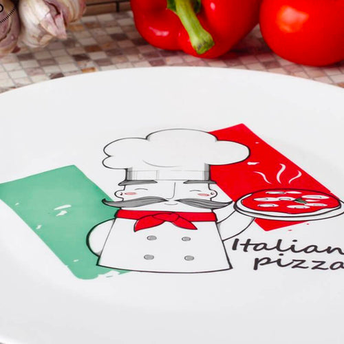 33 Cm Bormioli Rocco Ronda Piatto Pizza In Vetro Opale Temperato Set 2 Pz