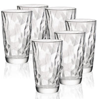 47 Cl Bormioli Rocco Diamond Bicchiere Bibita In Vetro Set 6 Pezzi