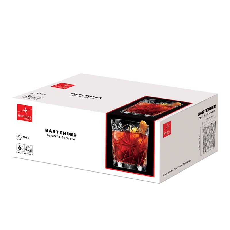 39 Cl Bormioli Rocco Lounge Bicchiere Acqua In Vetro Set 6 Pezzi
