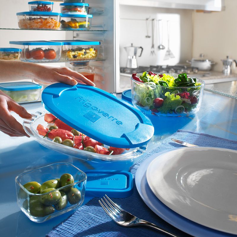 Bormioli Rocco Frigoverre Classic Contenitore Per Alimenti Piatto Ovale In Vetro