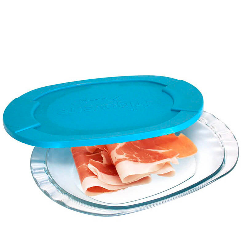 Bormioli Rocco Frigoverre Classic Contenitore Per Alimenti Piatto Ovale In Vetro