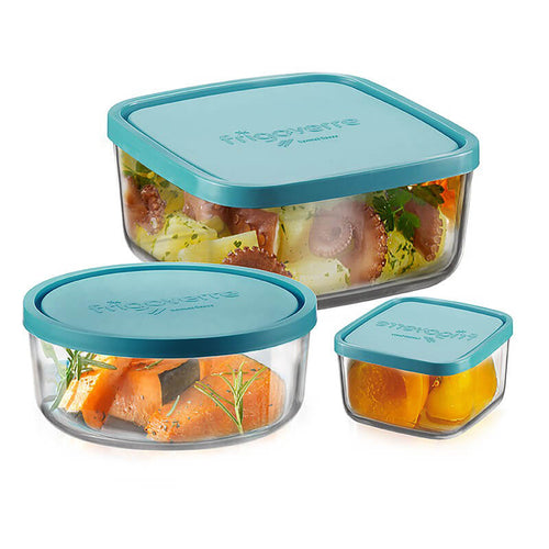 Bormioli Rocco Frigoverre Classic Contenitore Per Alimenti Set 3 Pz