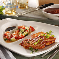 30 9X28 8 Cm Villeroy And Boch Bbq Passion Piatto Bistecca In Porcellana Set 2 Pz