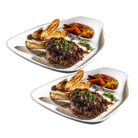 30 9X28 8 Cm Villeroy And Boch Bbq Passion Piatto Bistecca In Porcellana Set 2 Pz