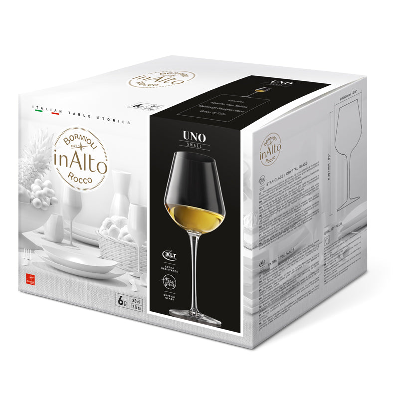 38 Cl Bormioli Rocco Inalto Uno Calice Vino Bianco In Vetro Set 6 Pezzi
