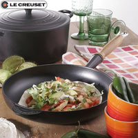26 Cm Le Creuset Padella Alta In Ghisa Con Manico In Legno