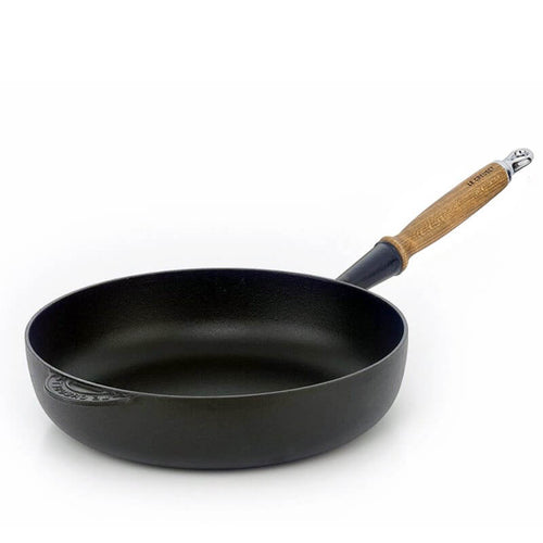 26 Cm Le Creuset Padella Alta In Ghisa Con Manico In Legno