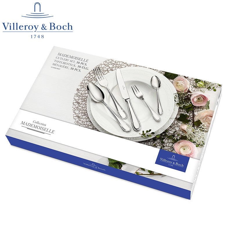 Villeroy And Boch Mademoiselle Servizio Posate In Acciaio Inox Set 30 Pz