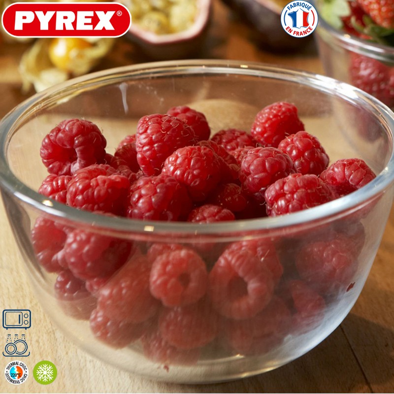 Pyrex Classic Coppe Multiuso In Vetro Borosilicato Set 3 Pz