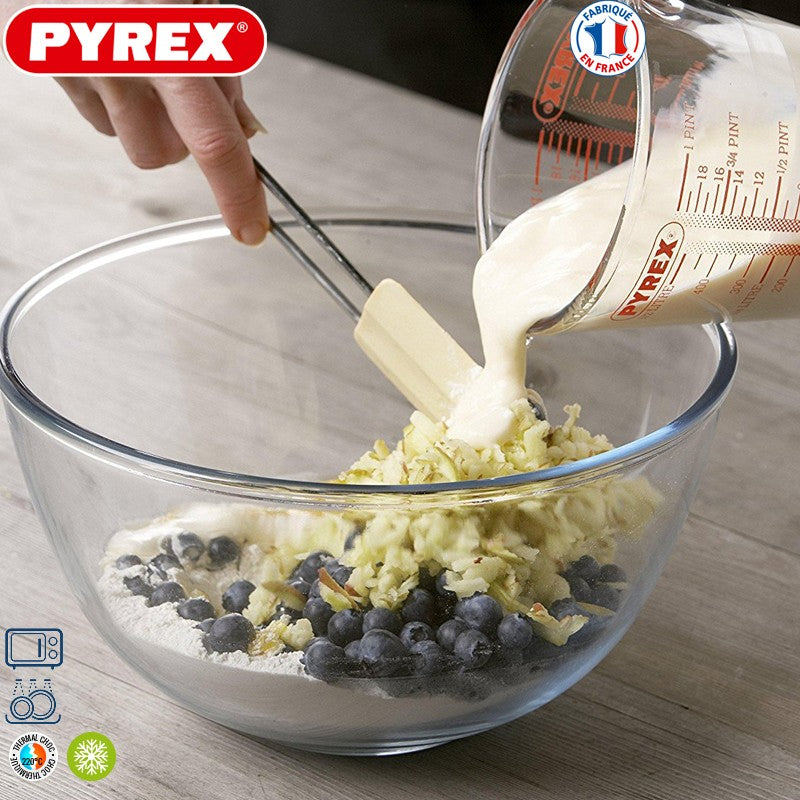 Pyrex Classic Coppe Multiuso In Vetro Borosilicato Set 3 Pz