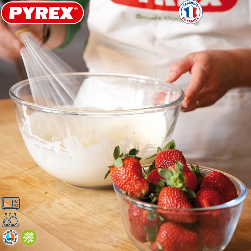 Pyrex Classic Coppe Multiuso In Vetro Borosilicato Set 3 Pz