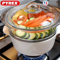 Pyrex Classic Cestello Vapore Rotondo In Vetro Borosilicato