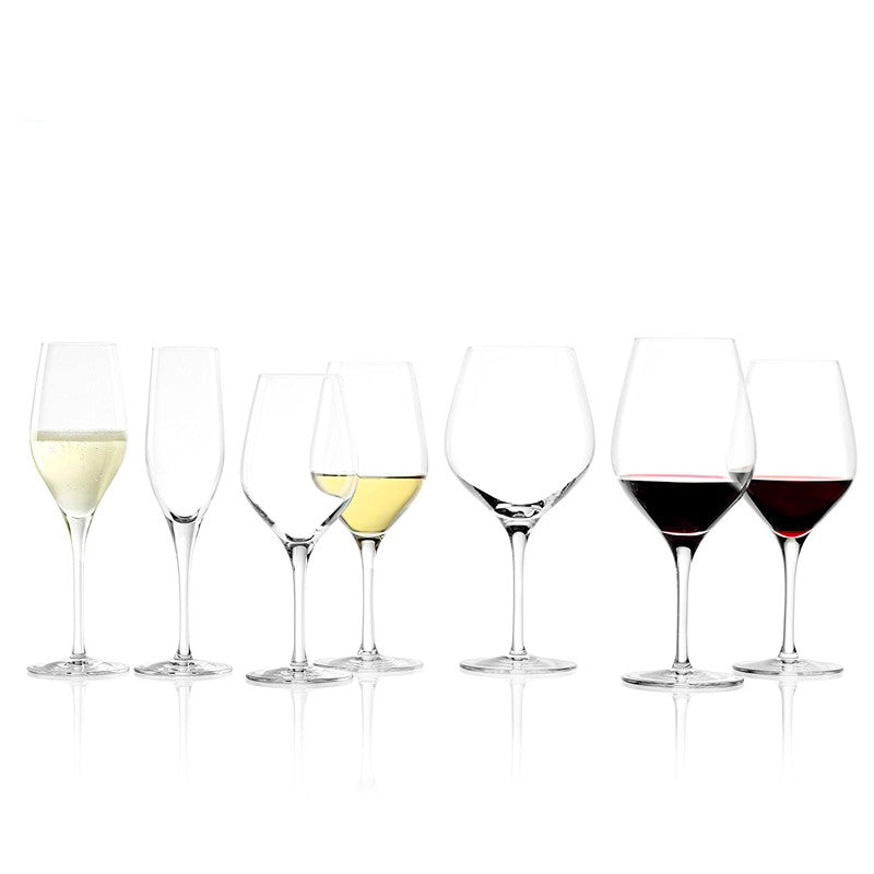 42 Cl Stolzle Lausitz Exquisit Calice Vino Bianco In Vetro Set 6 Pezzi
