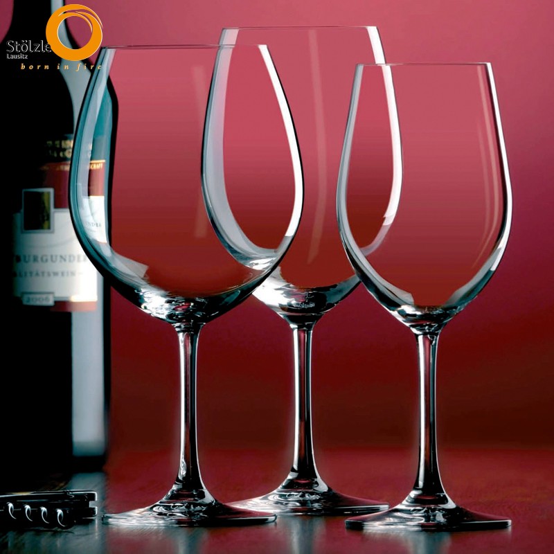 37 Cl Stolzle Lausitz Classic Long Life Calice Vino Bianco In Vetro Set 6 Pezzi