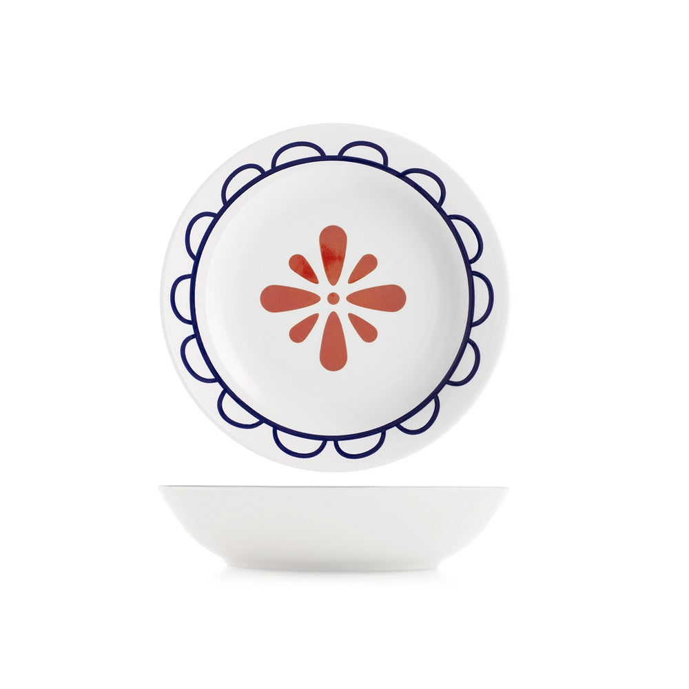 H&H Zephyra Servizio Piatti In Porcellana - Set 18 Pz